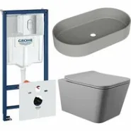 Комплект инсталляции GROHE Rapid SL NW0145/S с унитазом Aqueduto MACIO MACT2130 и раковиной Aqueduto ESPIRAL ESP0230 (NW0630)
