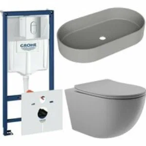 Комплект инсталляции GROHE Rapid SL NW0145/S с унитазом Aqueduto OVO OVOT2130 и раковиной Aqueduto ESPIRAL ESP0230 (NW0631) Комплект инсталляции GROHE Rapid SL NW0145/S с унитазом Aqueduto OVO OVOT2130 и раковиной Aqueduto ESPIRAL ESP0230 (NW0631)
