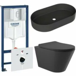 Комплект инсталляции GROHE Rapid SL NW0145/S с унитазом Aqueduto CONE CONT2140 и раковиной Aqueduto ESPIRAL ESP0240 (NW0632) Комплект инсталляции GROHE Rapid SL NW0145/S с унитазом Aqueduto CONE CONT2140 и раковиной Aqueduto ESPIRAL ESP0240 (NW0632)