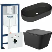 Комплект инсталляции GROHE Rapid SL NW0145/S с унитазом Aqueduto MACIO MACT2140 и раковиной Aqueduto ESPIRAL ESP0240 (NW0633)