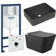 Комплект инсталляции GROHE Rapid SL 3 в 1 (NW0145/S) с унитазом Aqueduto MACIO MACT2140 и раковиной Aqueduto ESPIRAL ESP0440 (NW0657)