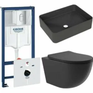 Комплект инсталляции GROHE Rapid SL 3 в 1 (NW0145/S) с унитазом Aqueduto OVO OVOT2140 и раковиной Aqueduto ESPIRAL ESP0440 (NW0658) Комплект инсталляции GROHE Rapid SL 3 в 1 (NW0145/S) с унитазом Aqueduto OVO OVOT2140 и раковиной Aqueduto ESPIRAL ESP0440 (NW0658)