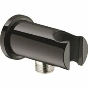 Подключение для душевого шланга GROHE Rainshower с держателем ручного душа, темный графит, глянцевый (26658A00) Подключение для душевого шланга GROHE Rainshower с держателем ручного душа, темный графит, глянцевый (26658A00)