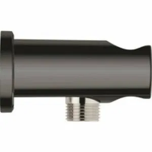 Подключение для душевого шланга GROHE Rainshower с держателем ручного душа, темный графит, глянцевый (26658A00) Подключение для душевого шланга GROHE Rainshower с держателем ручного душа, темный графит, глянцевый (26658A00)