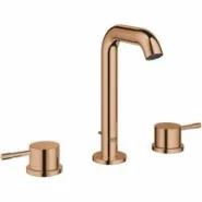 Смеситель для раковины GROHE Essence на 3 отверстия с донным клапаном, M-size, теплый закат, глянец (20296DA1)