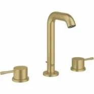Смеситель для раковины GROHE Essence на 3 отверстия с донным клапаном, M-size, холодный рассвет, матовый (20296GN1)