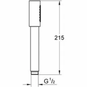Ручной душ GROHE Rainshower Aqua Stick, 1 режим струи, никель, матовый (26866EN0) Ручной душ GROHE Rainshower Aqua Stick, 1 режим струи, никель, матовый (26866EN0)