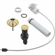 Сливной гарнитур для мойки GROHE с нажимным механизмом, холодный рассвет, матовый (40986GN0)