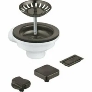Сливной гарнитур GROHE для кухонной мойки с 1 чашей, темный графит, матовый (40996AL0) Сливной гарнитур GROHE для кухонной мойки с 1 чашей, темный графит, матовый (40996AL0)