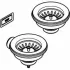 Сливной гарнитур GROHE для кухонной мойки, холодный рассвет, матовый (40997GN0) Сливной гарнитур GROHE для кухонной мойки, холодный рассвет, матовый (40997GN0)