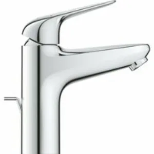 Смеситель для раковины GROHE Euroeco с донным клапаном, размер M, хром (24265001) Смеситель для раковины GROHE Euroeco с донным клапаном, размер M, хром (24265001)