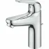 Смеситель для раковины GROHE Euroeco, с донным клапанном, размер M, хром (24268001) Смеситель для раковины GROHE Euroeco, с донным клапанном, размер M, хром (24268001)
