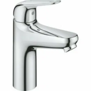 Смеситель для раковины GROHE Euroeco, с донным клапанном, размер M, хром (24269001) Смеситель для раковины GROHE Euroeco, с донным клапанном, размер M, хром (24269001)
