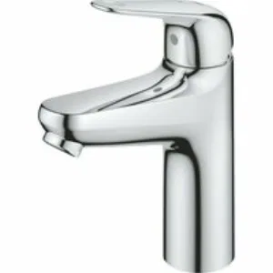 Смеситель для раковины GROHE Euroeco, с донным клапанном, размер M, хром (24269001) Смеситель для раковины GROHE Euroeco, с донным клапанном, размер M, хром (24269001)
