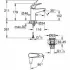 Смеситель для раковины GROHE Euroeco, с донным клапанном, размер M, хром (24269001) Смеситель для раковины GROHE Euroeco, с донным клапанном, размер M, хром (24269001)