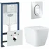 Комплект инсталляции GROHE Rapid SL 3 в 1 (NW0145/S) с унитазом GROHE Clova Ceramic Square и сиденьем с микролифтом (NW0662) Комплект инсталляции GROHE Rapid SL 3 в 1 (NW0145/S) с унитазом GROHE Clova Ceramic Square и сиденьем с микролифтом (NW0662)