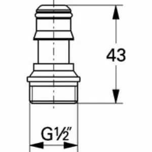 Переходник-защелка Relexa GROHE 28637XX0 Переходник-защелка Relexa GROHE 28637XX0