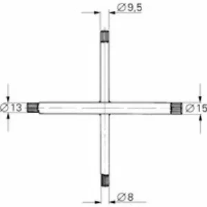 Ключ шпинделя GROHE 19053000 Ключ шпинделя GROHE 19053000