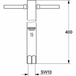 Монтажный ключ GROHE 19017000 Монтажный ключ GROHE 19017000