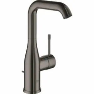 Смеситель для раковины GROHE Essence с донным клапаном, L-Size, темный графит глянец (32628A01) Смеситель для раковины GROHE Essence с донным клапаном, L-Size, темный графит глянец (32628A01)
