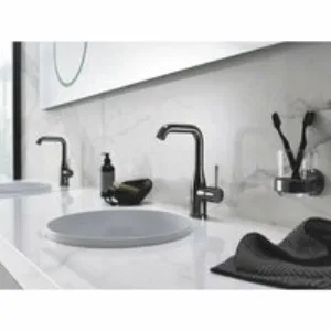 Смеситель для раковины GROHE Essence с донным клапаном, L-Size, темный графит глянец (32628A01) Смеситель для раковины GROHE Essence с донным клапаном, L-Size, темный графит глянец (32628A01)
