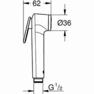 Набор для гигиенического душа GROHE BauClassic, хром (124434) Набор для гигиенического душа GROHE BauClassic, хром (124434)
