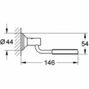 Держатель GROHE Essentials Authentic, хром (40652001) Держатель GROHE Essentials Authentic, хром (40652001)