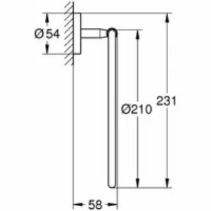 Кольцо для полотенца GROHE BauCosmopolitan, хром (40460001) Кольцо для полотенца GROHE BauCosmopolitan, хром (40460001)