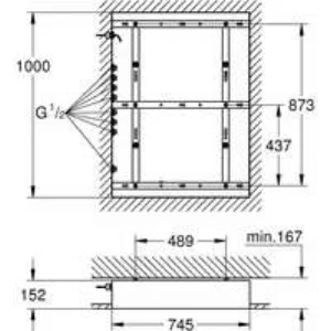 Монтажный набор, GROHE Rainshower F-Series 40, хром, (26376001) Монтажный набор, GROHE Rainshower F-Series 40, хром, (26376001)