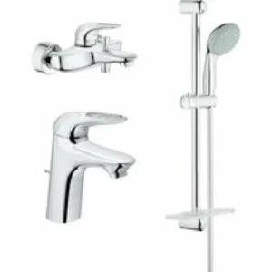 Готовый комплект для ванной комнаты GROHE Eurostyle, хром (124416) Готовый комплект для ванной комнаты GROHE Eurostyle, хром (124416)
