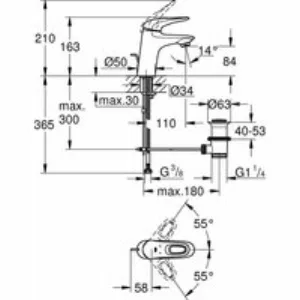 Готовый комплект для ванной комнаты GROHE Eurostyle, хром (NB0006) Готовый комплект для ванной комнаты GROHE Eurostyle, хром (NB0006)