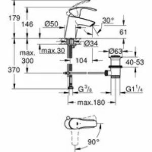 Готовый комплект для ванной комнаты GROHE Tempesta, хром (NB0007) Готовый комплект для ванной комнаты GROHE Tempesta, хром (NB0007)