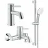 Готовый комплект для ванной комнаты GROHE Tempesta, хром (NB0009) Готовый комплект для ванной комнаты GROHE Tempesta, хром (NB0009)