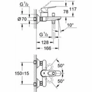 Готовый комплект для ванной комнаты GROHE BauLoop, хром (NB0010) Готовый комплект для ванной комнаты GROHE BauLoop, хром (NB0010)