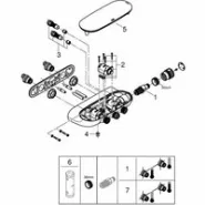 Душевая система GROHE Rainshower System SmartControl Duo 360 Combi с термостатом для душа, хром (26443000)