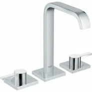Смеситель для раковины GROHE Allure двухвентильный на 3 отверстия, с донным клапаном, хром (20188000)