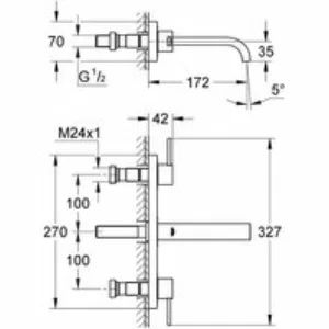 Внешняя часть смесителя для раковины GROHE Allure на 3 отверстия, S-size, хром (20189000) Внешняя часть смесителя для раковины GROHE Allure на 3 отверстия, S-size, хром (20189000)