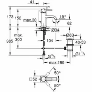 Смеситель для раковины GROHE Allure, M-Size, хром (32757000) Смеситель для раковины GROHE Allure, M-Size, хром (32757000)