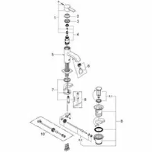 Смеситель для раковины GROHE Allure, M-Size, хром (32757000) Смеситель для раковины GROHE Allure, M-Size, хром (32757000)