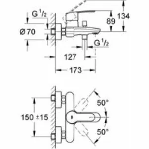 Готовый комплект для ванной комнаты GROHE Tempesta, хром (NB0013-1) Готовый комплект для ванной комнаты GROHE Tempesta, хром (NB0013-1)