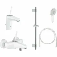 Готовый комплект для ванной комнаты GROHE Eurodisc Joy, белая луна (NB0023-1)