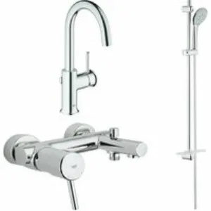Готовый комплект для ванной комнаты GROHE BauClassic, хром (NB0024) Готовый комплект для ванной комнаты GROHE BauClassic, хром (NB0024)