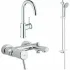 Готовый комплект для ванной комнаты GROHE BauClassic, хром (NB0024) Готовый комплект для ванной комнаты GROHE BauClassic, хром (NB0024)