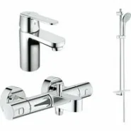 Комплект смесителей для ванной комнаты GROHE Precision Joy и GROHE Get с душевым гарнитуром, хром (NBT0001)