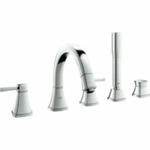 Смеситель для ванны GROHE Grandera двухвентильный, на 5 отверстий, на край ванны, хром (19919000) Смеситель для ванны GROHE Grandera двухвентильный, на 5 отверстий, на край ванны, хром (19919000)