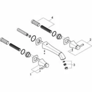 Внешняя часть смесителя для раковины GROHE Grandera, M-Size, хром (20415000) Внешняя часть смесителя для раковины GROHE Grandera, M-Size, хром (20415000)