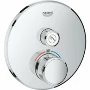 Внешняя часть термостата для душа GROHE Grohtherm SmartControl на 1 потребителя, хром (29118000)