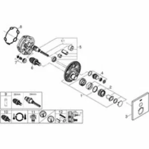 Внешняя часть термостата для душа GROHE Grohtherm SmartControl на 1 потребителя, хром (29123000) Внешняя часть термостата для душа GROHE Grohtherm SmartControl на 1 потребителя, хром (29123000)