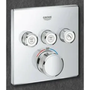 Внешняя часть термостата для душа GROHE Grohtherm SmartControl на 3 потребителя, хром (29126000) Внешняя часть термостата для душа GROHE Grohtherm SmartControl на 3 потребителя, хром (29126000)