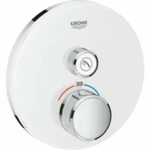 Внешняя часть термостата для душа GROHE Grohtherm SmartControl на 1 потребителя, белая луна (29150LS0) Внешняя часть термостата для душа GROHE Grohtherm SmartControl на 1 потребителя, белая луна (29150LS0)